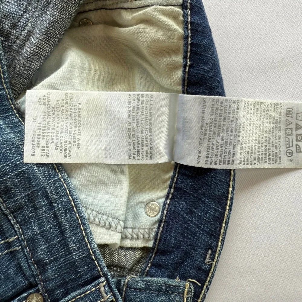Levis‎ Straight Leg Jeans Medium Wash Blue Denim 32x33 Mid Rise Classic Casual